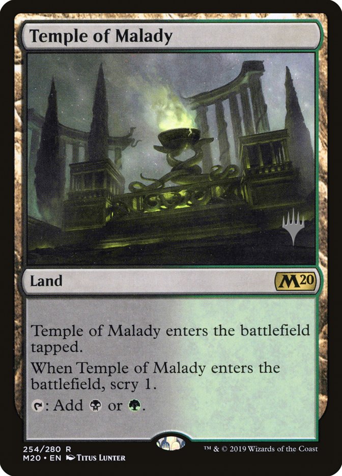 Temple of Malady (Promo Pack) [Core Set 2020 Promos] | Odin's Place
