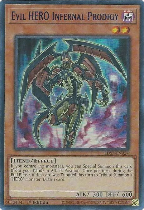 Evil HERO Infernal Prodigy (Blue) [LDS3-EN024] Ultra Rare | Odin's Place