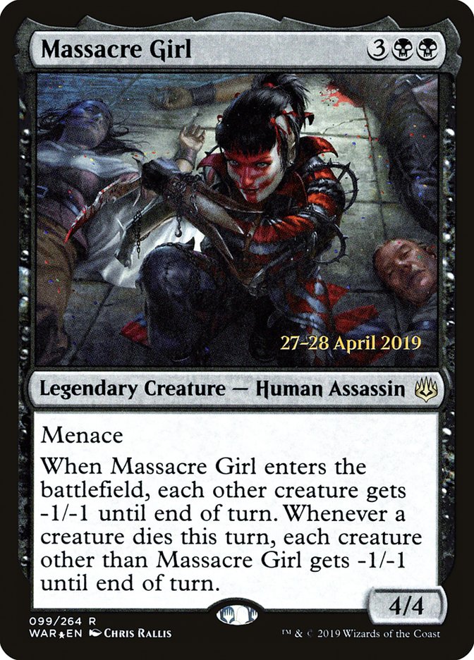 Massacre Girl (99) [War of the Spark Prerelease Promos] | Odin's Place