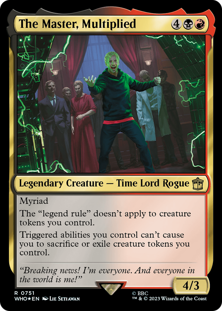 The Master, Multiplied (Surge Foil) [Doctor Who] | Odin's Place