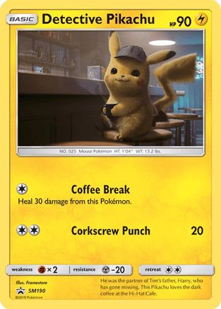 Detective Pikachu (SM190) [Sun & Moon: Black Star Promos] | Odin's Place