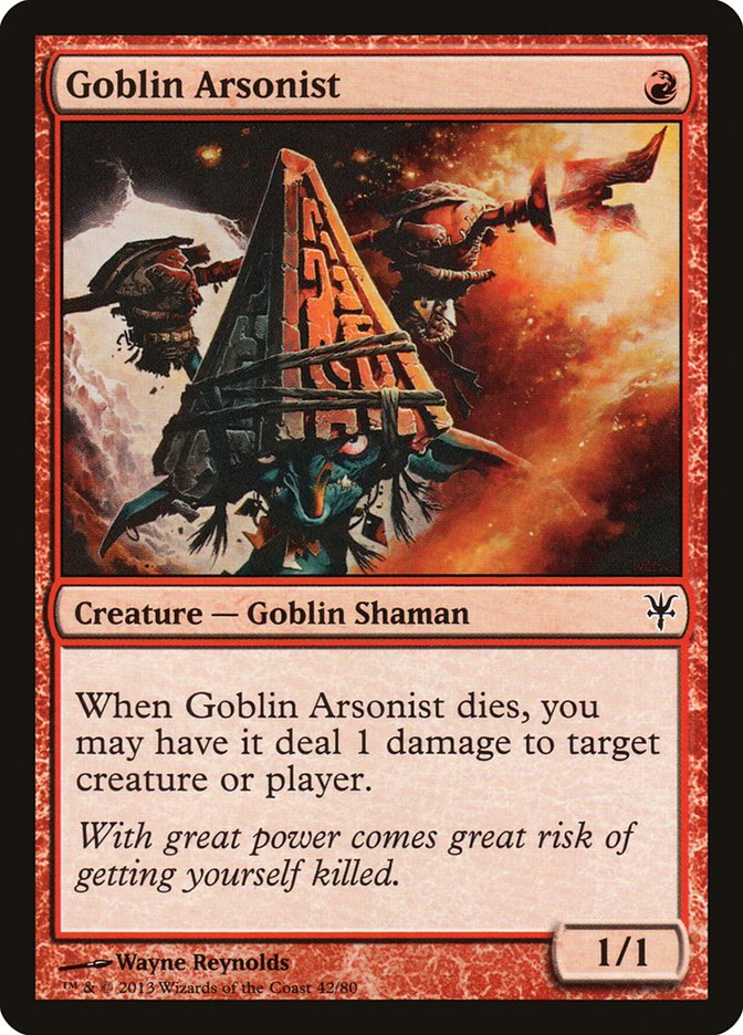 Goblin Arsonist (42) [Duel Decks: Sorin vs. Tibalt] | Odin's Place