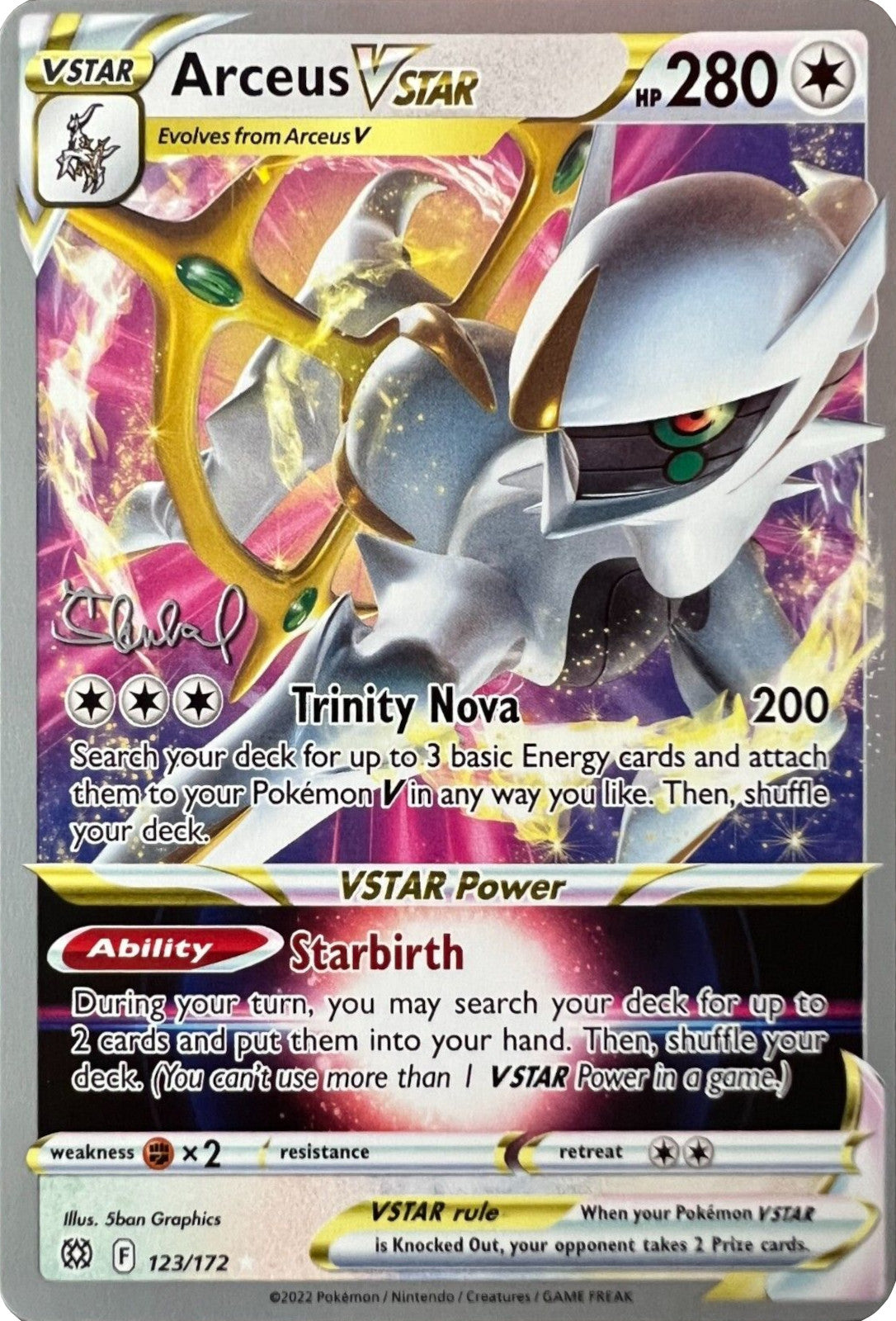 Arceus VSTAR (123/172) (ADP - Ondrej Skubal) [World Championships 2022] | Odin's Place