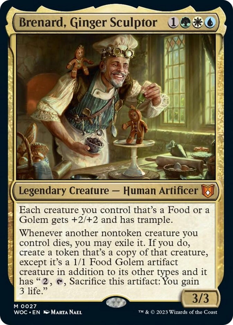 Brenard, Ginger Sculptor [Wilds of Eldraine Commander] | Odin's Place