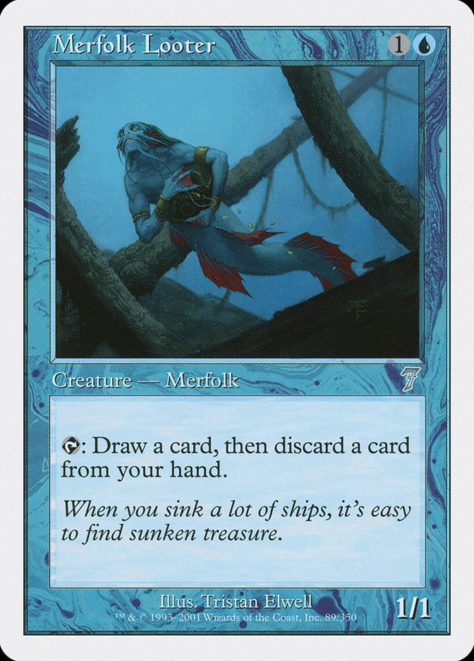 Merfolk Looter (89) [Seventh Edition] | Odin's Place