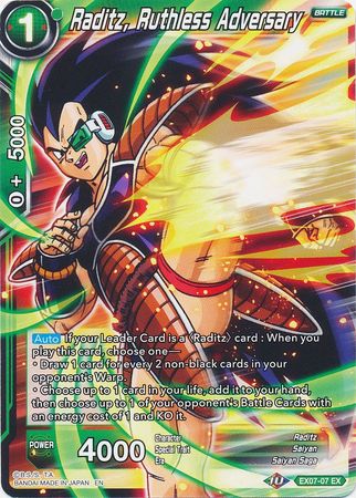 Raditz, Ruthless Adversary (EX07-07) [Magnificent Collection Fusion Hero] | Odin's Place