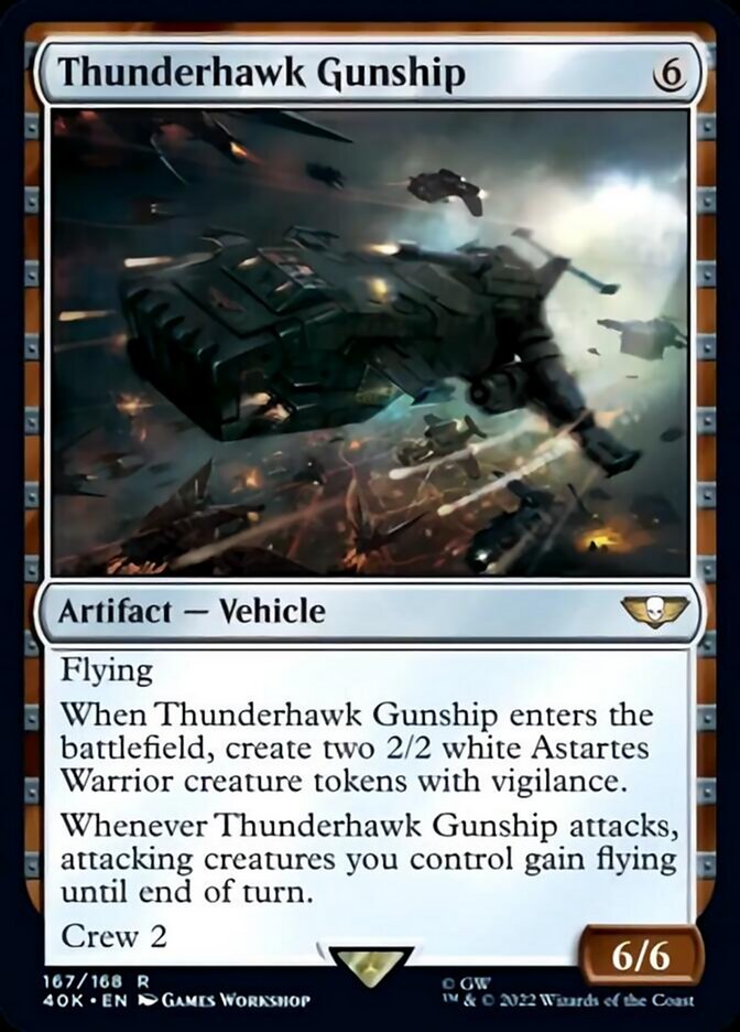 Thunderhawk Gunship (Surge Foil) [Warhammer 40,000] | Odin's Place