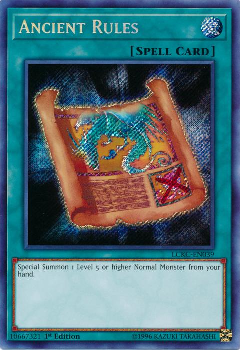 Ancient Rules [LCKC-EN039] Secret Rare | Odin's Place