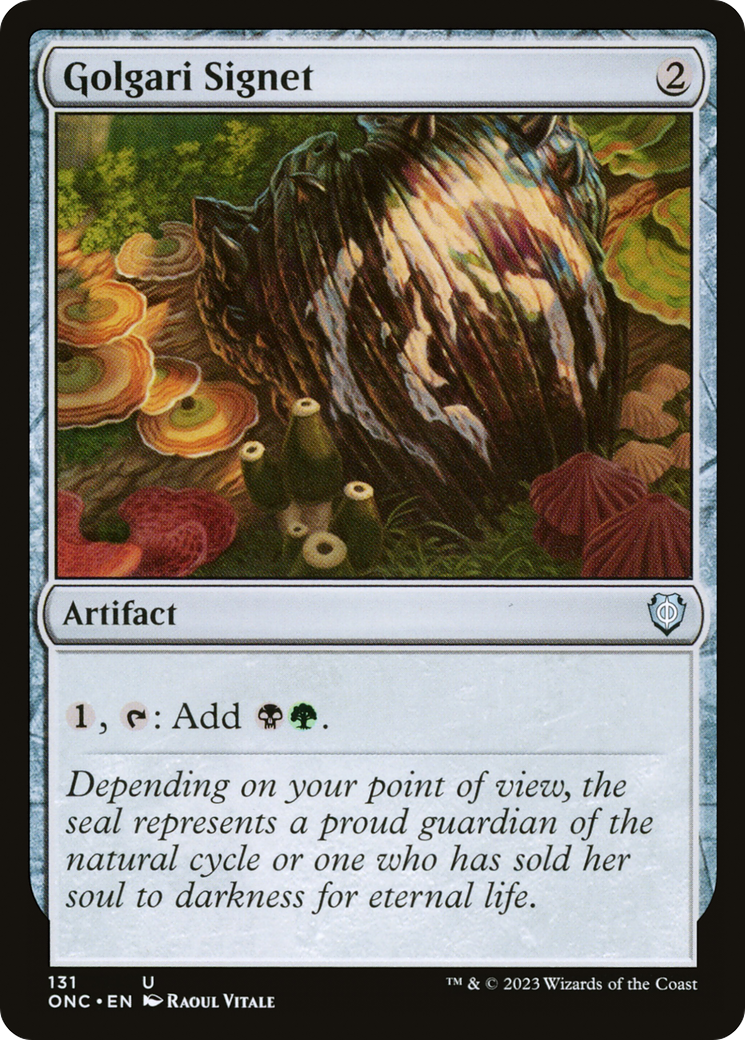 Golgari Signet [Phyrexia: All Will Be One Commander] | Odin's Place