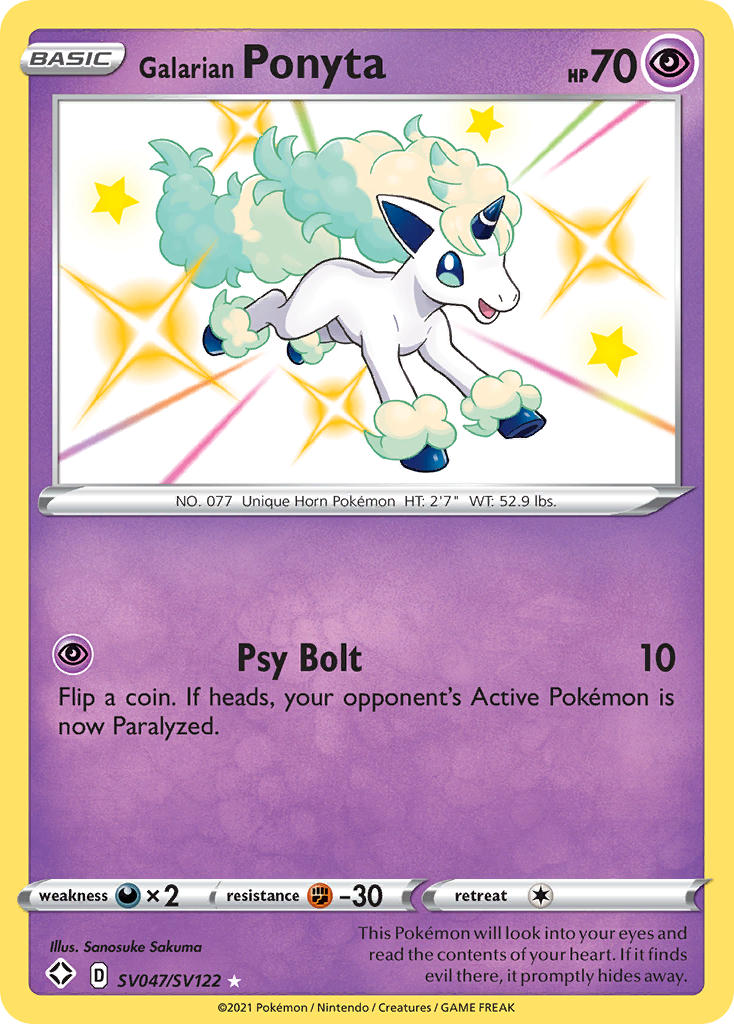 Galarian Ponyta (SV047/SV122) [Sword & Shield: Shining Fates] | Odin's Place
