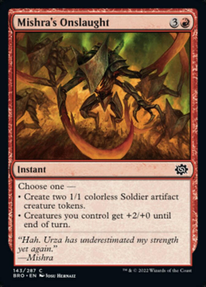 Mishra's Onslaught [The Brothers' War] | Odin's Place