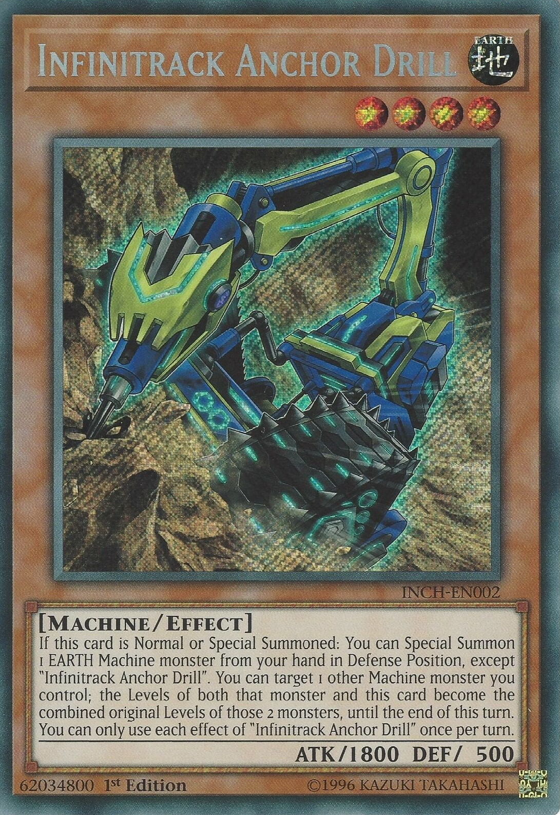 Infinitrack Anchor Drill [INCH-EN002] Secret Rare | Odin's Place