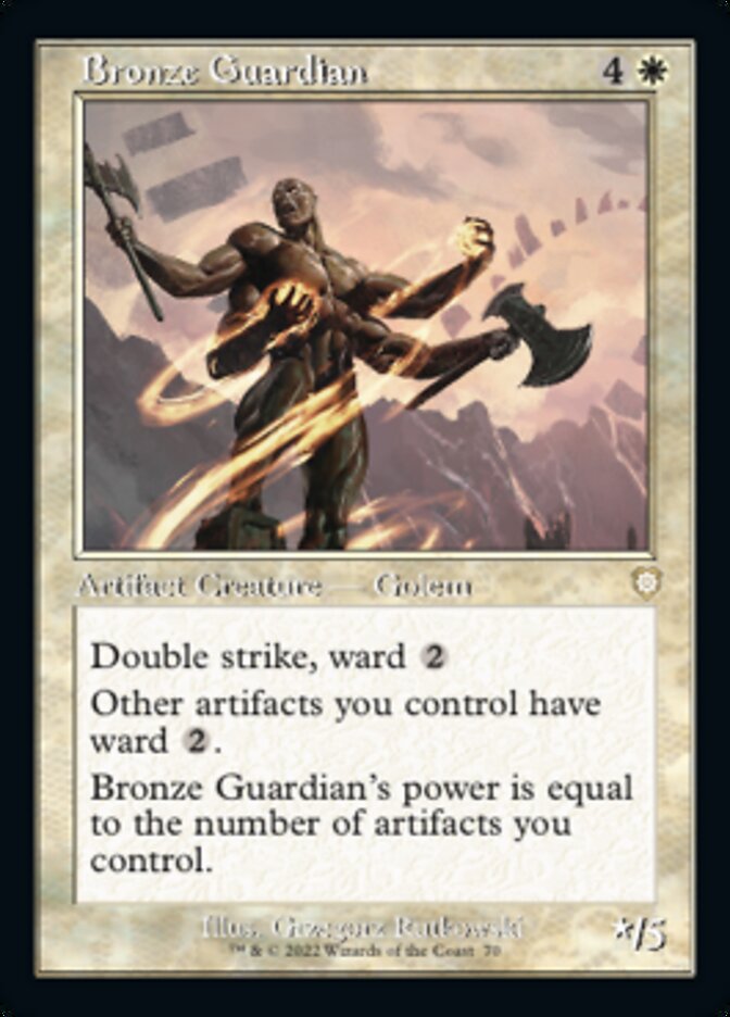 Bronze Guardian (Retro) [The Brothers' War Commander] | Odin's Place