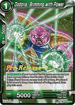 Dodoria, Brimming with Power (BT10-082) [Rise of the Unison Warrior Prerelease Promos] | Odin's Place
