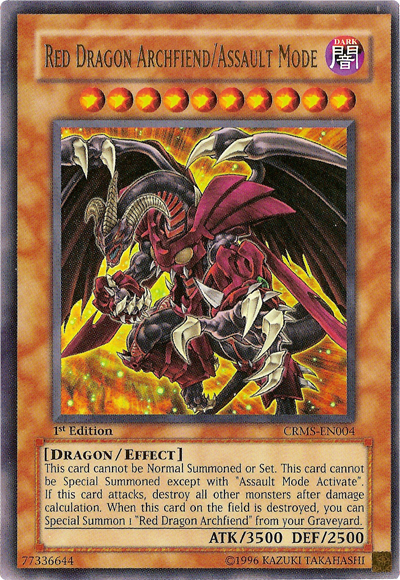 Red Dragon Archfiend/Assault Mode [CRMS-EN004] Ultra Rare | Odin's Place