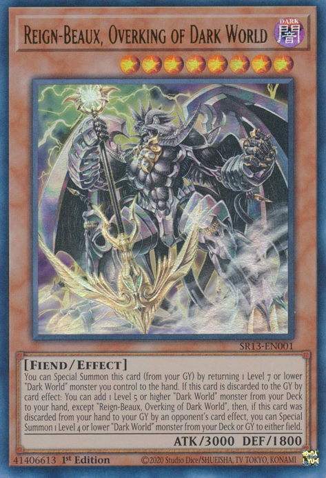 Reign-Beaux, Overking of Dark World [SR13-EN001] Ultra Rare | Odin's Place