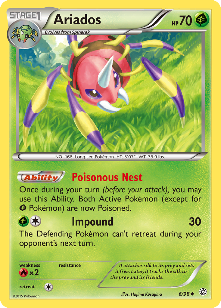 Ariados (6/98) [XY: Ancient Origins] | Odin's Place