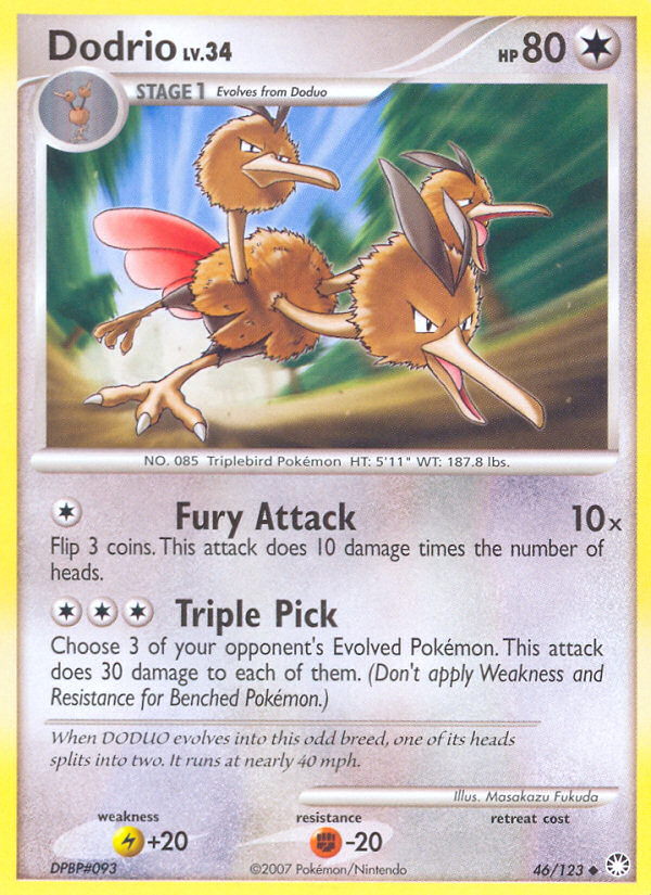 Dodrio (46/123) [Diamond & Pearl: Mysterious Treasures] | Odin's Place