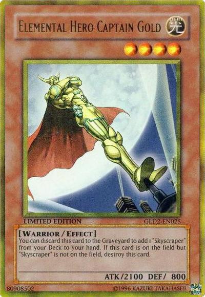 Elemental Hero Captain Gold [GLD2-EN025] Ultra Rare | Odin's Place