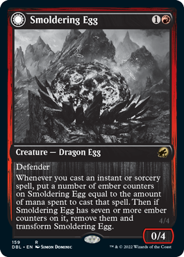 Smoldering Egg // Ashmouth Dragon [Innistrad: Double Feature] | Odin's Place