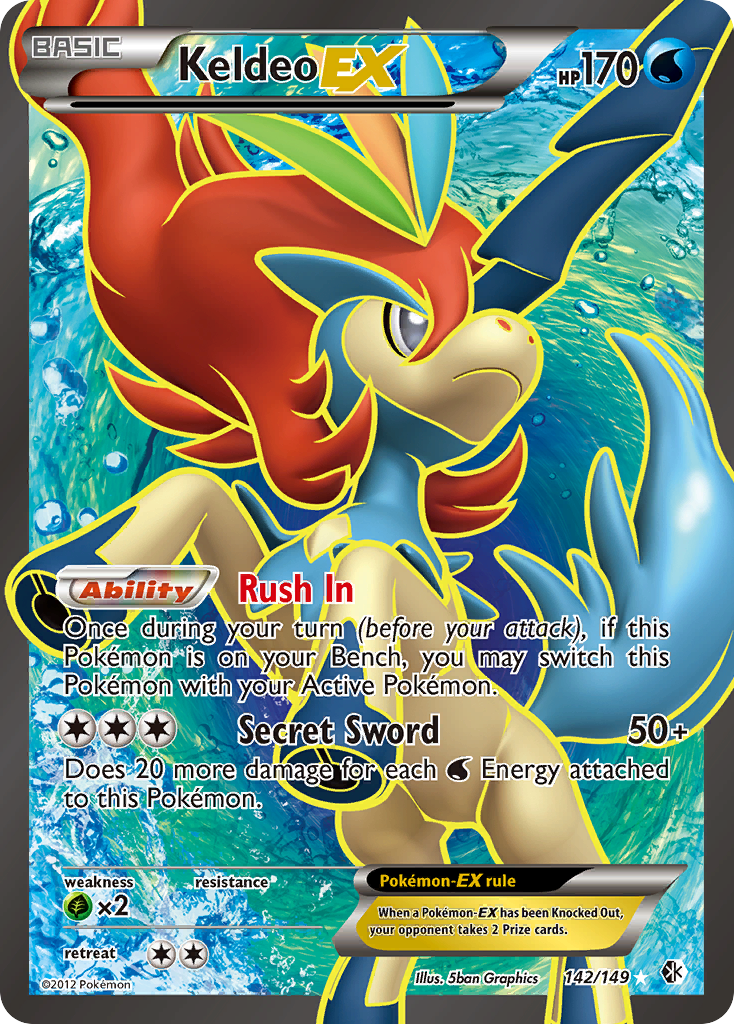 Keldeo EX (142/149) [Black & White: Boundaries Crossed] | Odin's Place
