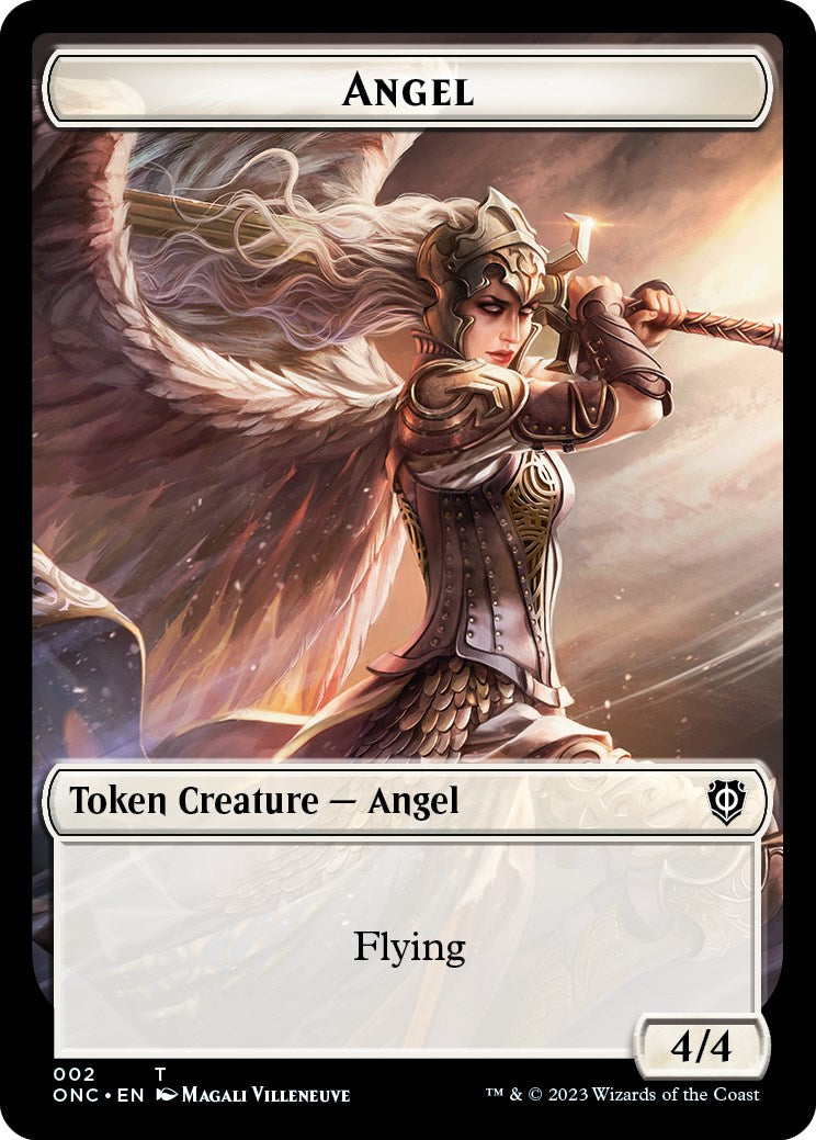 Soldier (007) // Angel Double-Sided Token [Phyrexia: All Will Be One Commander Tokens] | Odin's Place