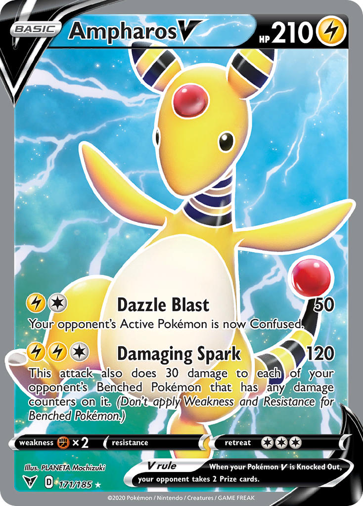 Ampharos V (171/185) [Sword & Shield: Vivid Voltage] | Odin's Place