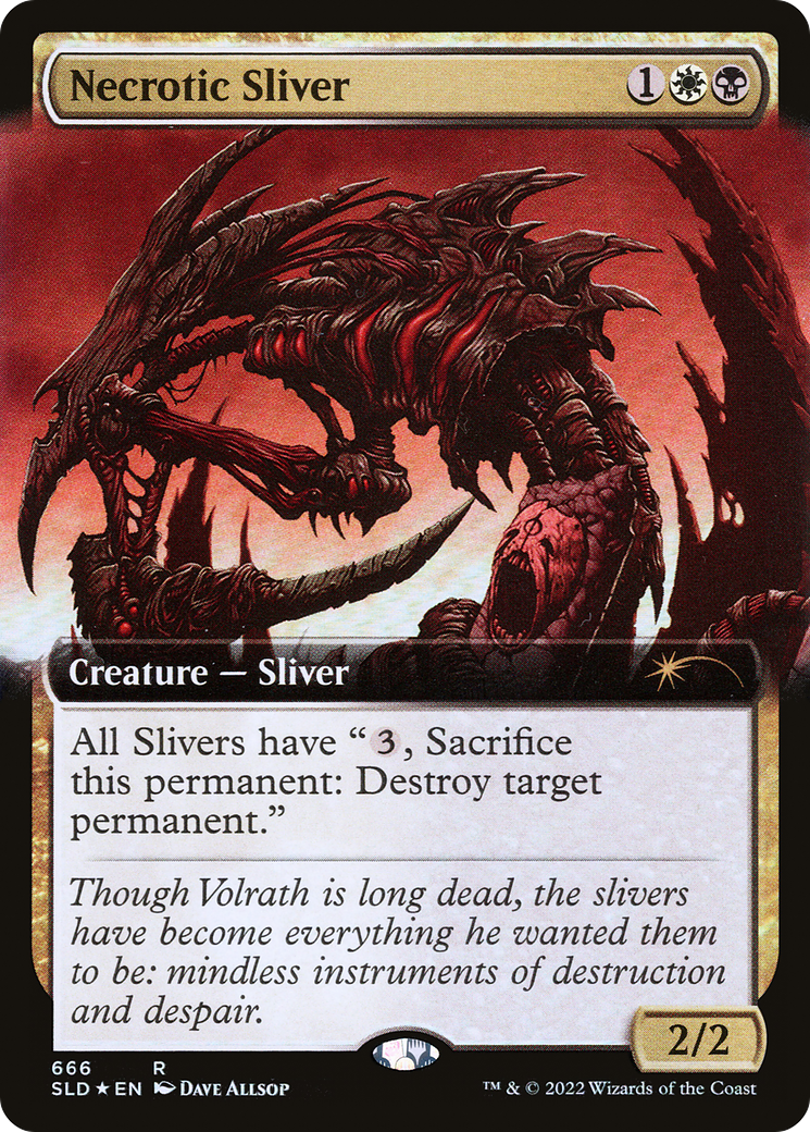 Necrotic Sliver (Extended Art) [Secret Lair Drop Promos] | Odin's Place