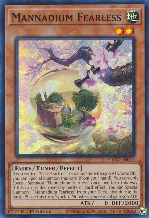 Mannadium Fearless [CYAC-EN013] Super Rare | Odin's Place
