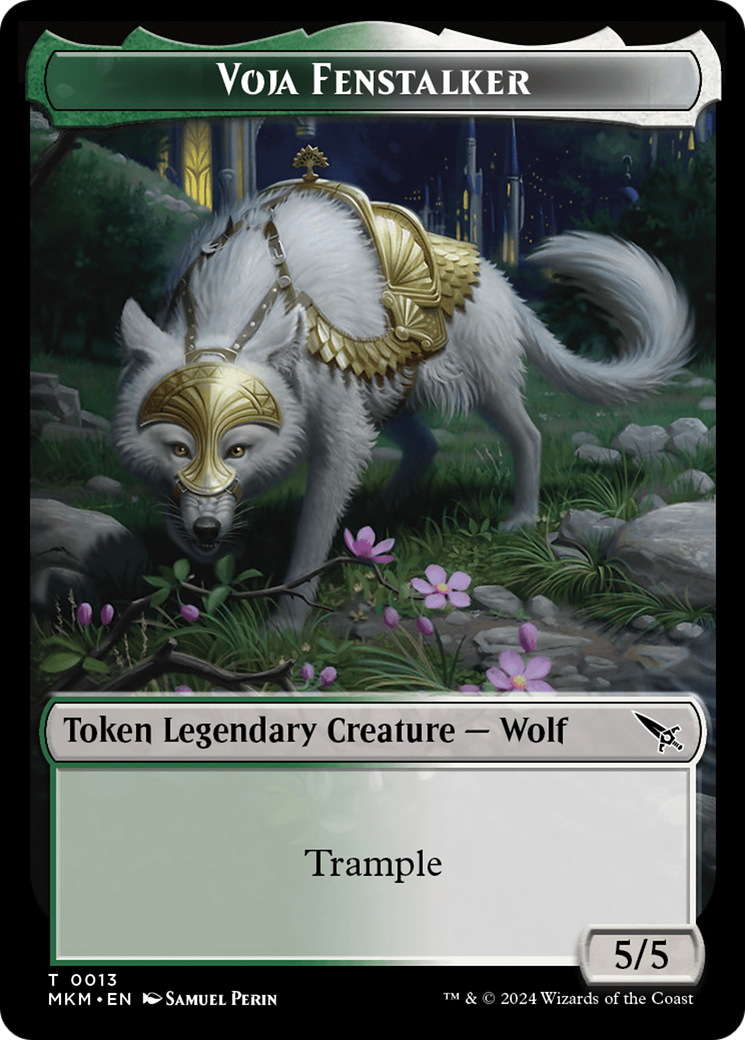 Voja Fenstalker Token [Murders at Karlov Manor Tokens] | Odin's Place