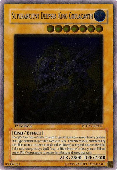 Superancient Deepsea King Coelacanth [PTDN-EN034] Ultimate Rare | Odin's Place