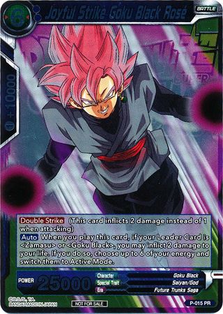 Joyful Strike Goku Black Rose (Metallic Foil) (Event Pack 2018) (P-015) [Promotion Cards] | Odin's Place
