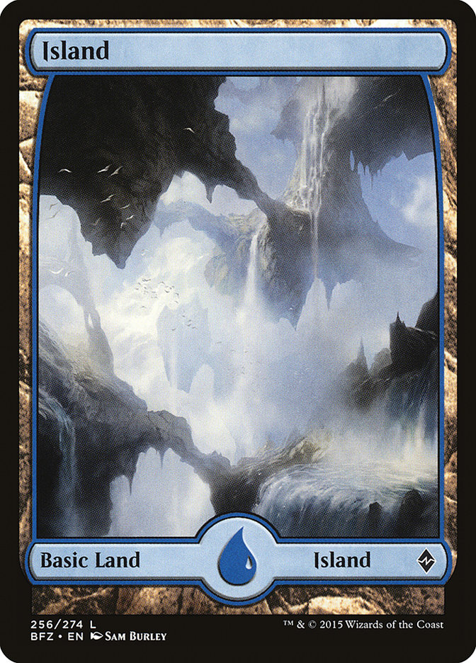 Island (256) (Full Art) [Battle for Zendikar] | Odin's Place