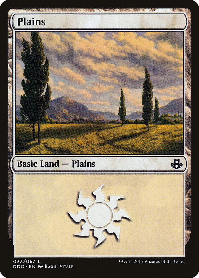 Plains (33) [Duel Decks: Elspeth vs. Kiora] | Odin's Place