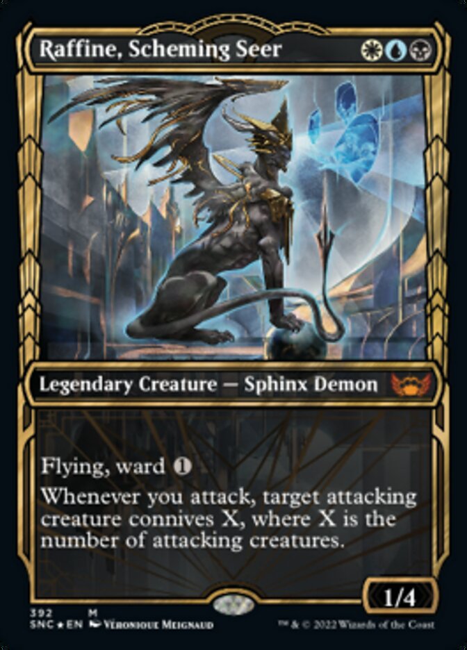Raffine, Scheming Seer (Showcase Golden Age Gilded Foil) [Streets of New Capenna] | Odin's Place