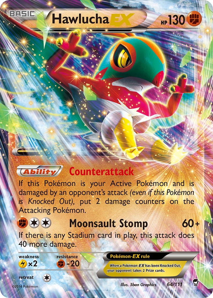 Hawlucha EX (64/111) [XY: Furious Fists] | Odin's Place