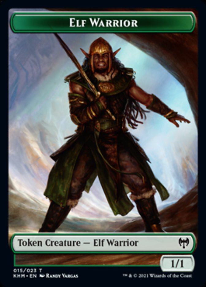 Elf Warrior Token [Kaldheim Tokens] | Odin's Place