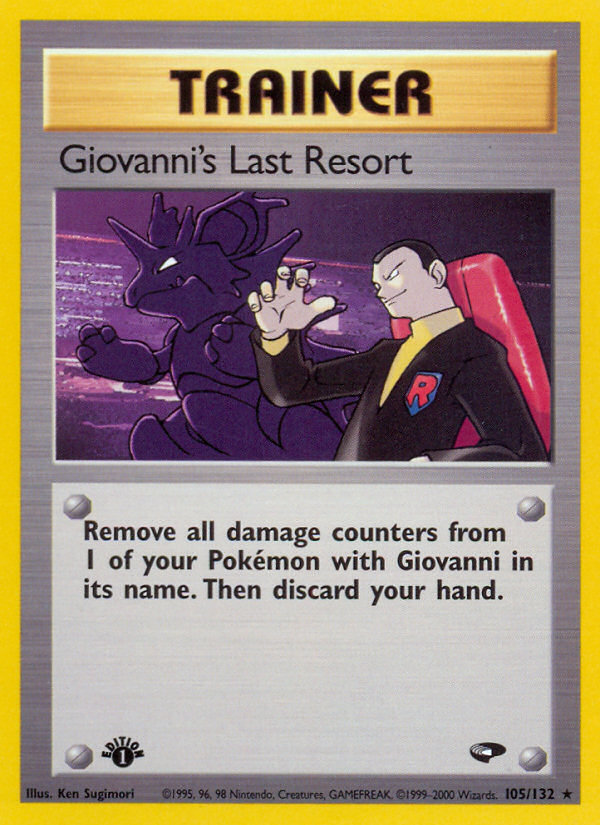 Giovanni's Last Resort (105/132) [Gym Challenge 1st Edition] | Odin's Place
