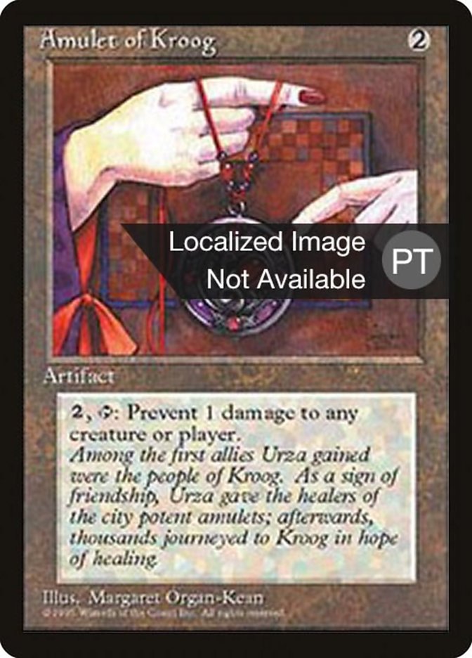Amulet of Kroog [Fourth Edition (Foreign Black Border)] | Odin's Place