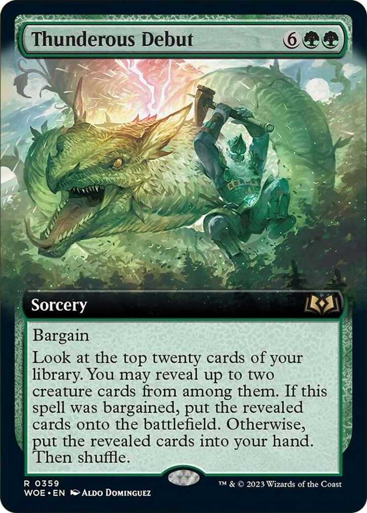 Thunderous Debut (Extended Art) [Wilds of Eldraine] | Odin's Place