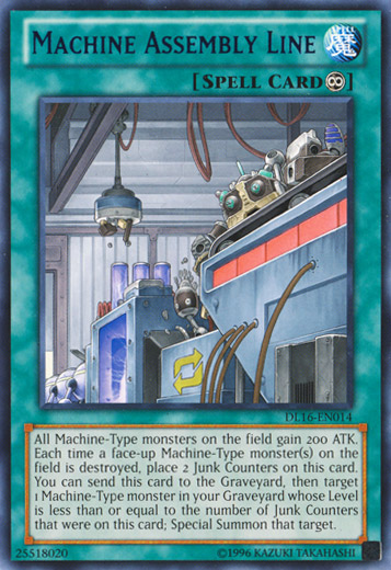 Machine Assembly Line (Blue) [DL16-EN014] Rare | Odin's Place