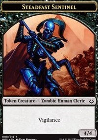 Steadfast Sentinel // Zombie Double-Sided Token [Hour of Devastation Tokens] | Odin's Place