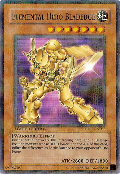 Elemental Hero Bladedge [MF03-EN005] Parallel Rare | Odin's Place