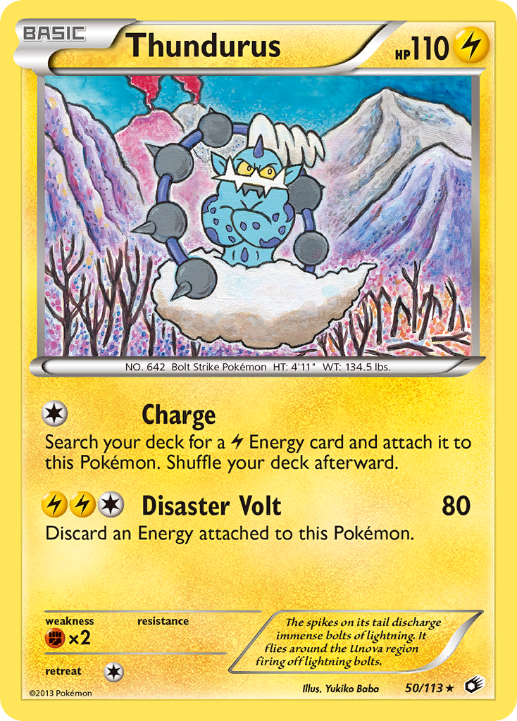 Thundurus (50/113) (Theme Deck Exclusive) [Black & White: Legendary Treasures] | Odin's Place