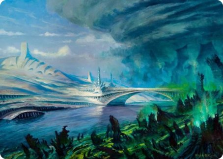 Goldmire Bridge Art Card [Modern Horizons 2 Art Series] | Odin's Place