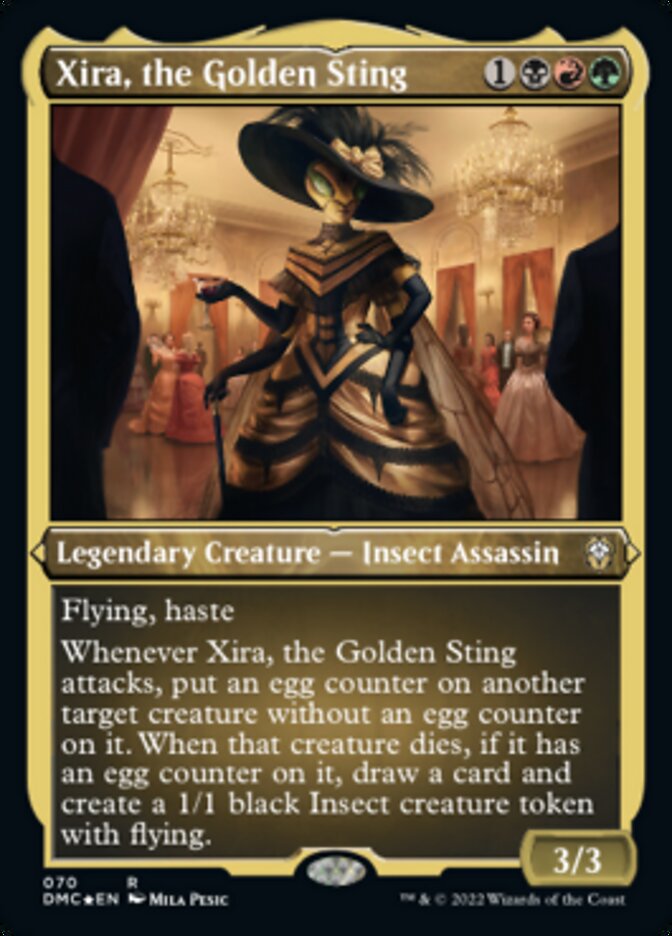 Xira, the Golden Sting (Foil Etched) [Dominaria United Commander] | Odin's Place