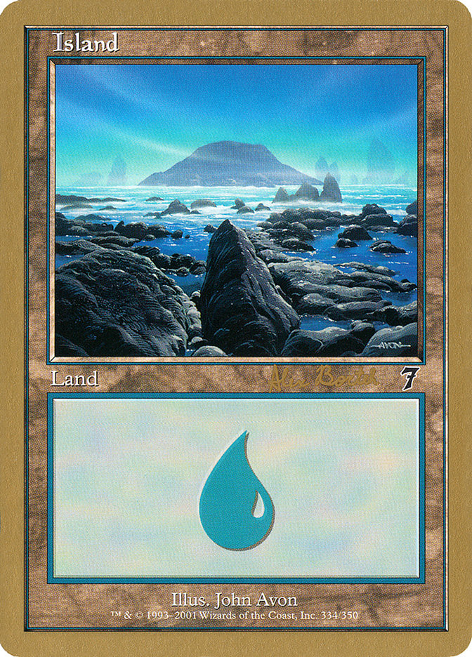 Island (ab334) (Alex Borteh) [World Championship Decks 2001] | Odin's Place