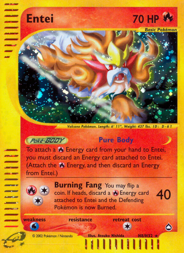 Entei (H8/H32) [Aquapolis] | Odin's Place