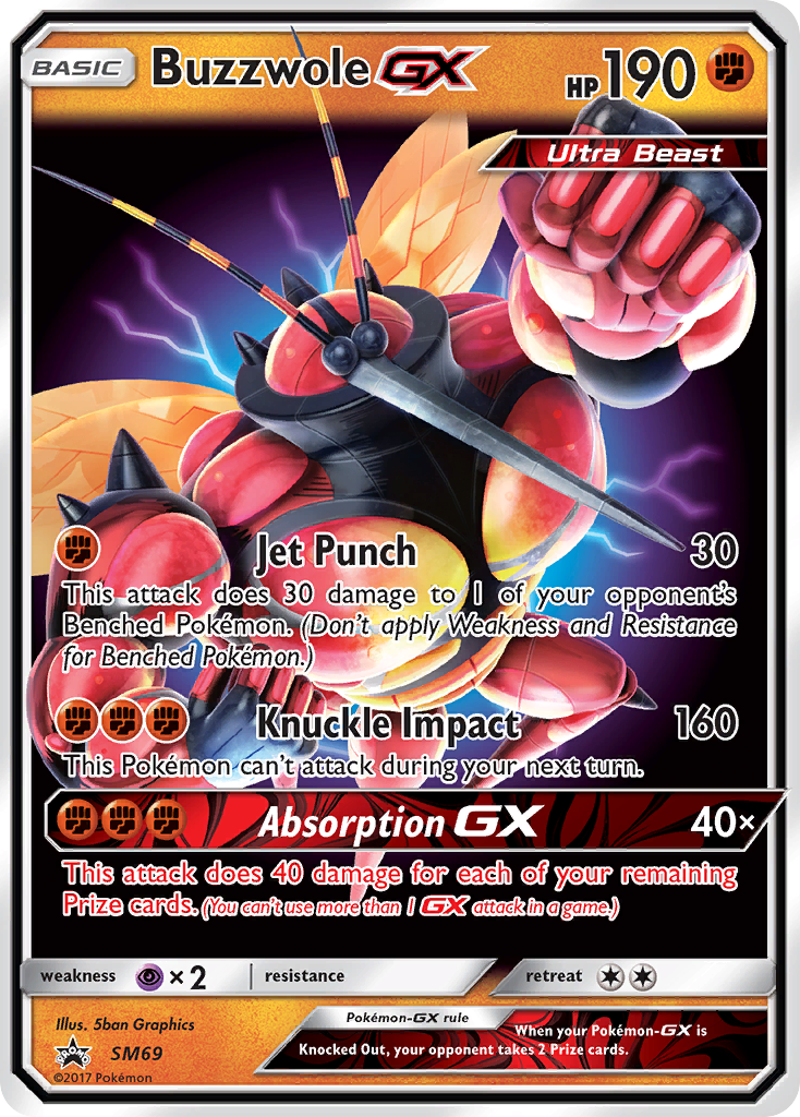 Buzzwole GX (SM69) [Sun & Moon: Black Star Promos] | Odin's Place
