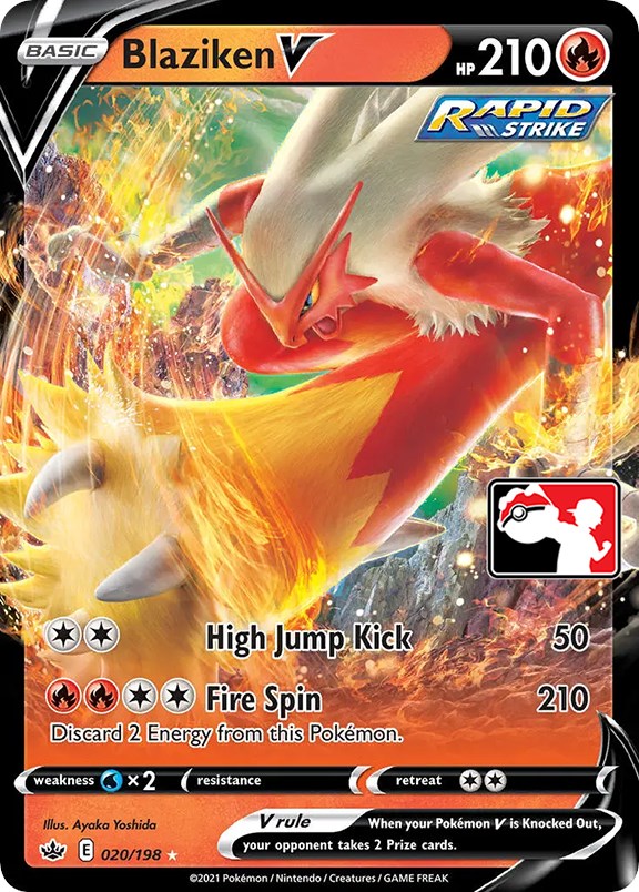 Blaziken V (020/198) [Prize Pack Series One] | Odin's Place